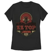 Women's ZZ TOP Lowdown  Graphic Tee Black Small