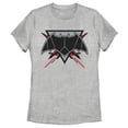 thumbnail image 1 of Women's Zack Snyder Justice League Batman Comic Logo Graphic Tee Athletic Heather 2X Large, 1 of 4