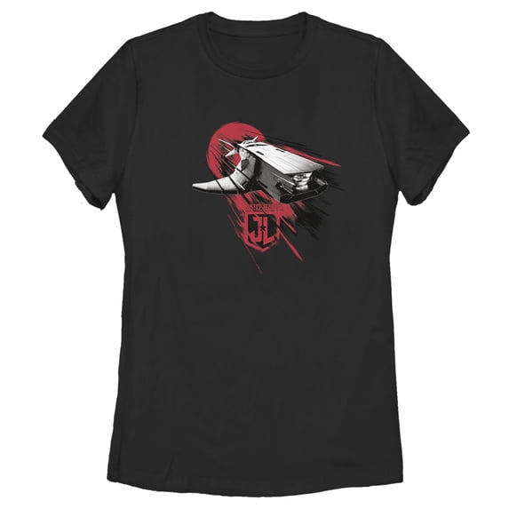 Women's Zack Snyder Justice League Flying Fox Graphic Tee Black Medium
