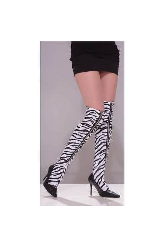Women's Zebra Zipper Leggings
