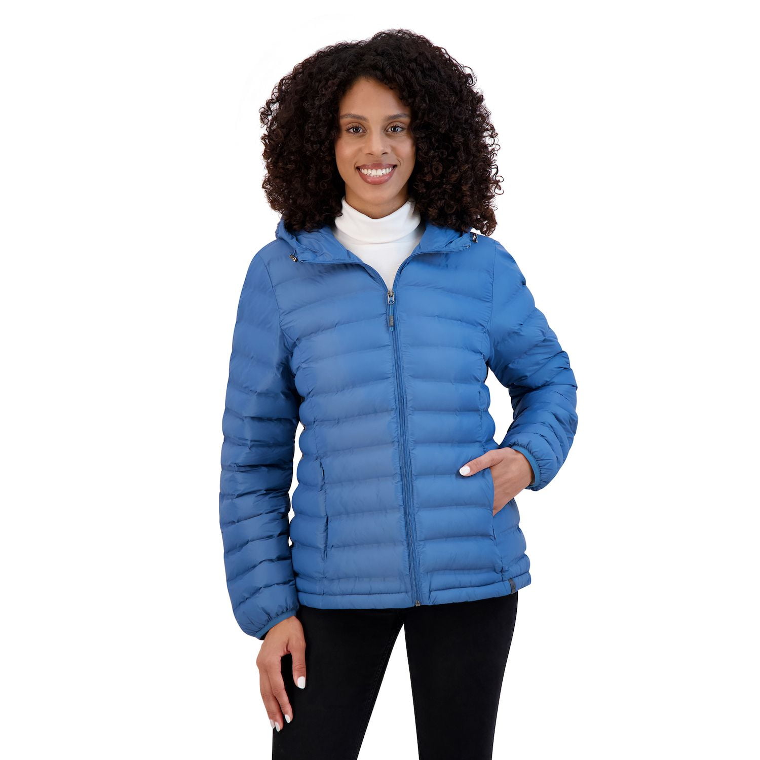 Women s ZeroXposur Brianna Packable Jacket Color Seaport Size SMALL Walmart