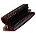 thumbnail image 1 of Women's Zip Around Wallet and Phone Clutch - Leather RFID Blocking with Card Holder Organizer, 1 of 27