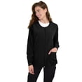 thumbnail image 1 of Women's Zip Front GT 4FLEX Warm-Up Scrub Jacket-Black-Large, 1 of 6