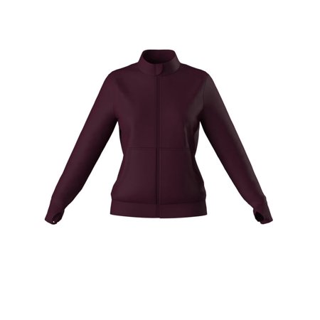 Women's Zip Up Nursing Scrub Comfort Fit Long Sleeve Stretch Warmup Jacket 9 Colors Sizes up-to 2XL
