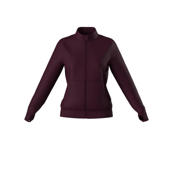 Women's Zip Up Nursing Scrub Comfort Fit Long Sleeve Stretch Warmup Jacket 9 Colors Sizes up-to 2XL