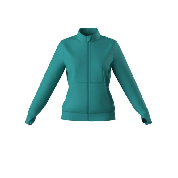 Women's Zip Up Nursing Scrub Comfort Fit Long Sleeve Stretch Warmup Jacket 9 Colors Sizes up-to 2XL