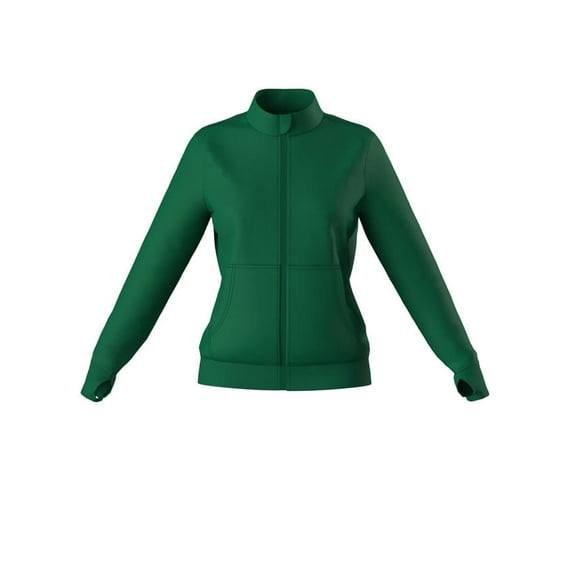 Women's Zip Up Nursing Scrub Comfort Fit Long Sleeve Stretch Warmup Jacket 9 Colors Sizes up-to 2XL