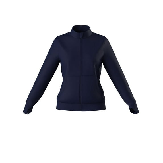 Women's Zip Up Nursing Scrub Comfort Fit Long Sleeve Stretch Warmup Jacket 9 Colors Sizes up-to 2XL