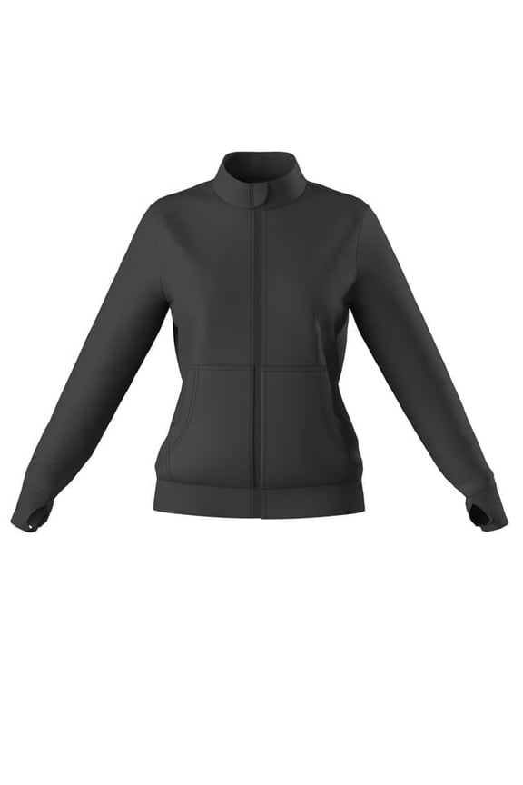 Women's Zip Up Nursing Scrub Comfort Fit Long Sleeve Stretch Warmup Jacket 9 Colors Sizes up-to 2XL