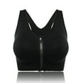 thumbnail image 1 of Women's Zip Front Sports Bra High Impact Workout Yoga Bra Racerback Bra For Running Swimming Aerobics Fitness Pilates Sports Dance, 1 of 8