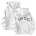 thumbnail image 1 of Women's Zip Up Hoodies Cropped Longline Streetwear Casual Women's Casual Zip Up Hoodie With Bow Print Pullover Sweatshirt For Daily Wear Spring Fall Winter Basic Outerwear, 1 of 3