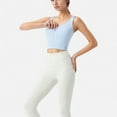 thumbnail image 1 of Women's Zip-Up Cropped Athletic Tank Top with Built-In Bra and Contoured Seam Design - Small, Light Blue, 1 of 6