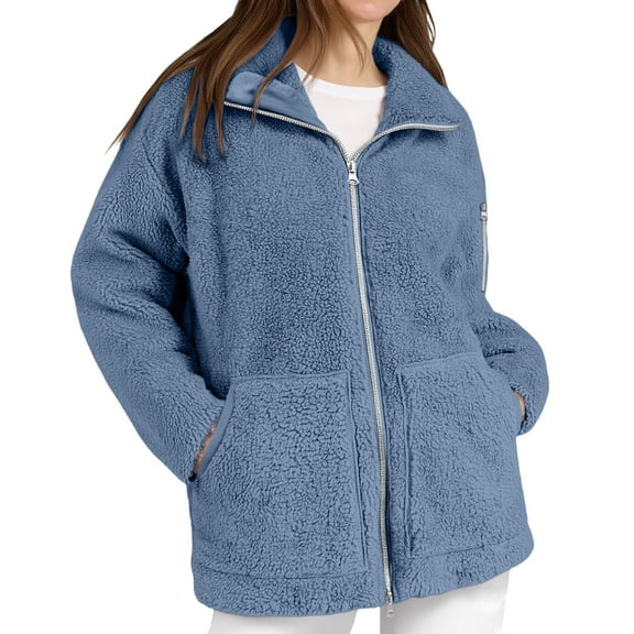 Women's Zip Up Hooded Jacket Lightly Lined Long Sleeve Outerwear for Everyday Casual Wear Women's Zip Up Hooded Coat