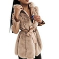 thumbnail image 1 of Women's Zip Up Hooded Jacket Soft Warm Outerwear For Casual Comfort And Everyday Style, 1 of 6