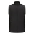 thumbnail image 1 of Women's Zip Up Vest with Zip Pocket Sleeveless Collar Windproof Jacket Full Zipper Anorak Utility Vest, Black, XXL, 1 of 4