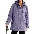 thumbnail image 1 of Women's Zipper Hoodie with Pockets Adjustable Drawstring Long Sleeves Camping Athletic Jacket L, 1 of 9