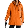 thumbnail image 1 of Women's Zipper Hoodie with Pockets Adjustable Drawstring Long Sleeves Camping Athletic Jacket S, 1 of 9
