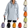 thumbnail image 1 of Women's Zipper Hoodie with Pockets Adjustable Drawstring Long Sleeves Camping Athletic Jacket XXL, 1 of 9