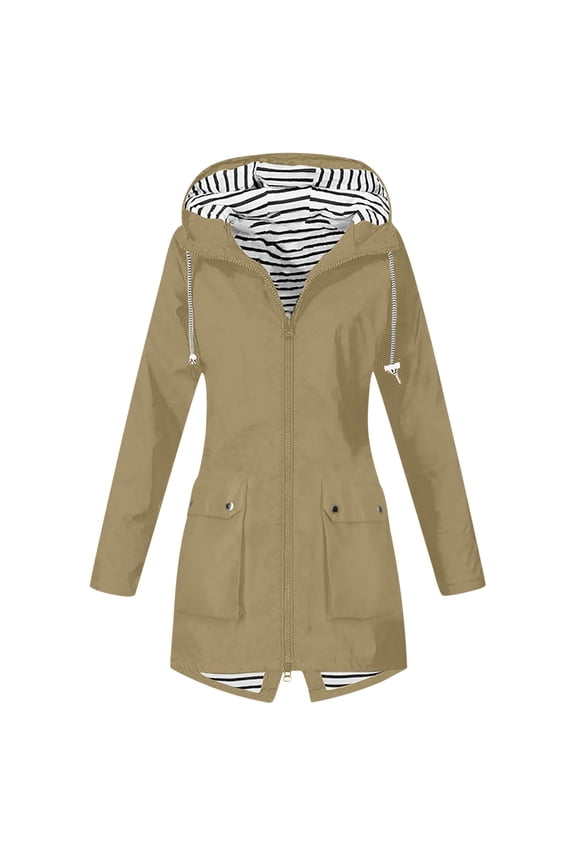 Women's Zipper Women's Hardshell Outdoor Hooded Hiking Jacket 1