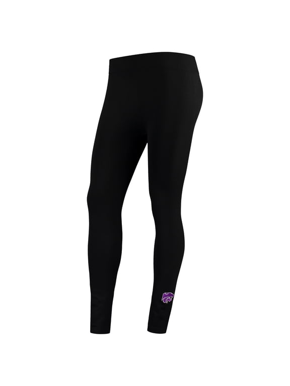 Women's ZooZatz Black Kansas State Wildcats Fleece Leggings