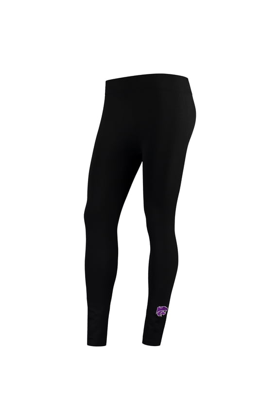 Women's ZooZatz Black Kansas State Wildcats Fleece Leggings