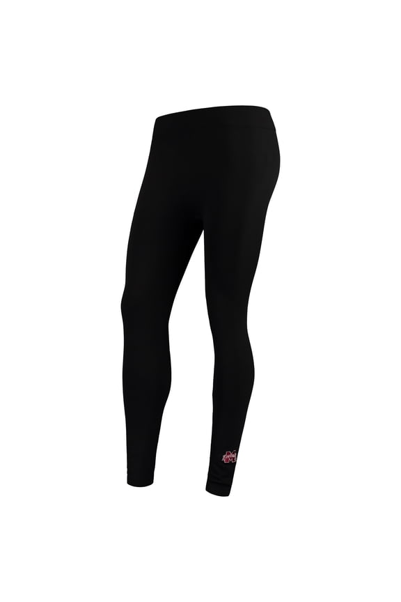 Women's ZooZatz Black Mississippi State Bulldogs Fleece Leggings
