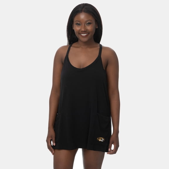 Women's ZooZatz Black Missouri Tigers Active Pocketed Skort Dress