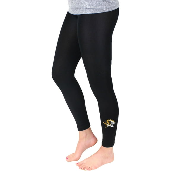 Women's ZooZatz Black Missouri Tigers Fleece Leggings
