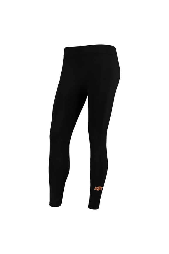 Women's ZooZatz Black Oklahoma State Cowboys Fleece Leggings