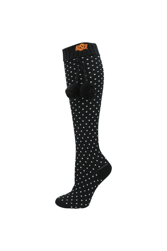 Women's ZooZatz Black Oklahoma State Cowboys Knee High Socks