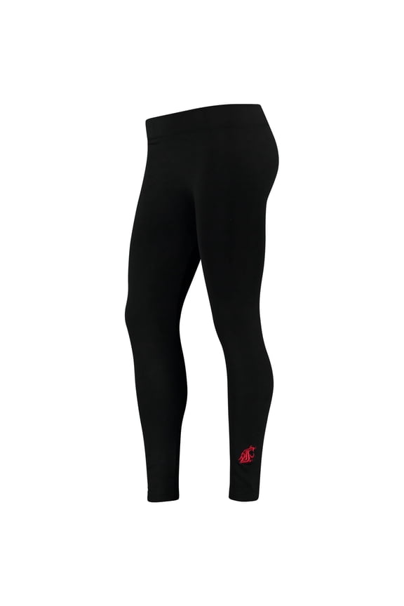 Women's ZooZatz Black Washington State Cougars Fleece Leggings