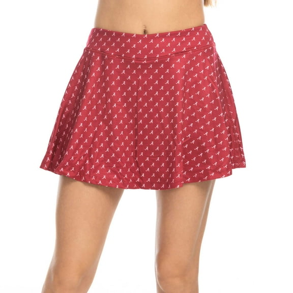 Women's ZooZatz Crimson Alabama Crimson Tide Allover Print Flowy Skort