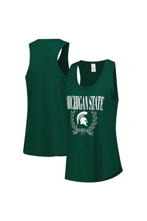 Women's ZooZatz Green Michigan State Spartans Everyday Tank Top