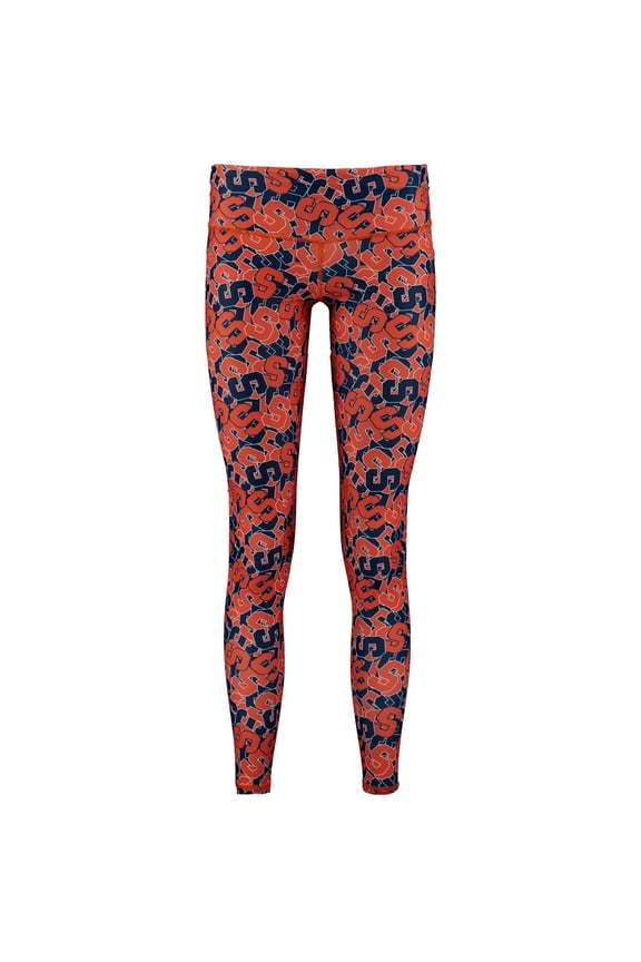 Women's ZooZatz Multi Syracuse Orange Stacked Mascot Leggings
