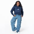 thumbnail image 1 of Women's ZooZatz Navy North Carolina Tar Heels Cropped Pullover Hoodie, 1 of 1