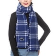 thumbnail image 1 of Women's ZooZatz Penn State Nittany Lions Plaid Blanket Scarf, 1 of 1