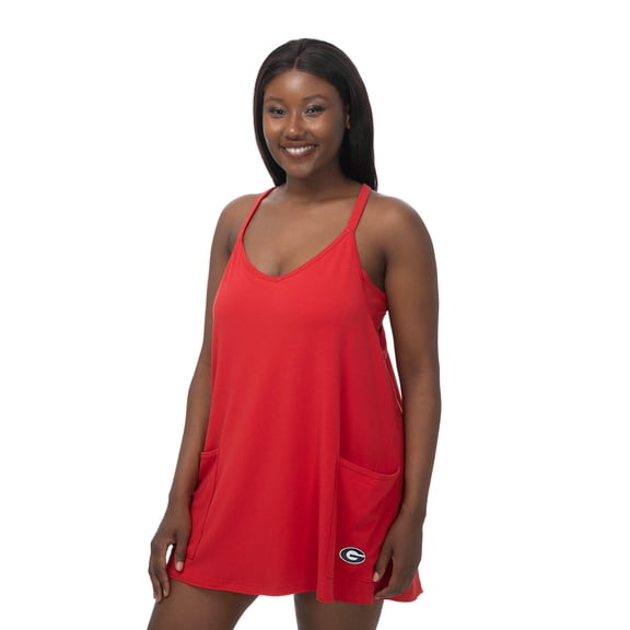 Women's ZooZatz Red Georgia Bulldogs Active Pocketed Skort Dress