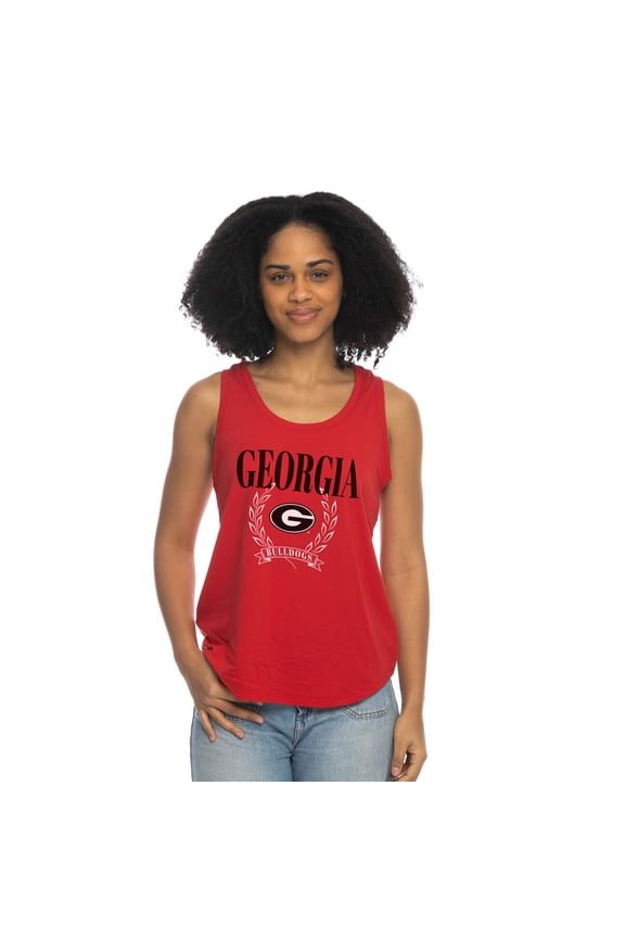 Women's ZooZatz Red Georgia Bulldogs Everyday Tri-Blend Tank Top