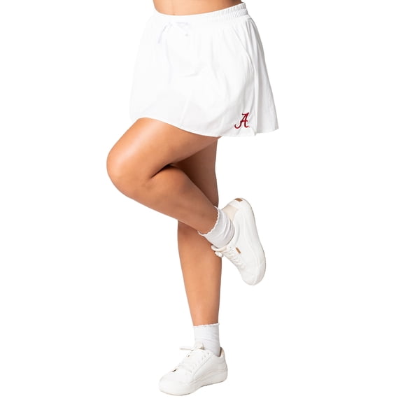Women's ZooZatz  White Alabama Crimson Tide Stretch Woven Skort