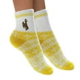 thumbnail image 1 of Women's ZooZatz Wyoming Cowboys Fuzzy Holiday Crew Socks, 1 of 1