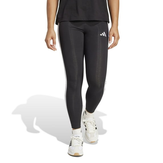 Women's adidas Essentials 3-Stripes Leggings Color: Black Size: LARGE