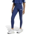 thumbnail image 1 of Women's adidas Essentials 3-Stripes Leggings Color: Dark Blue Size: SMALL, 1 of 4