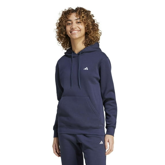 Women's adidas Essentials Feel Cozy Sportswear Hoodie Color: Legend Ink Size: X SMALL
