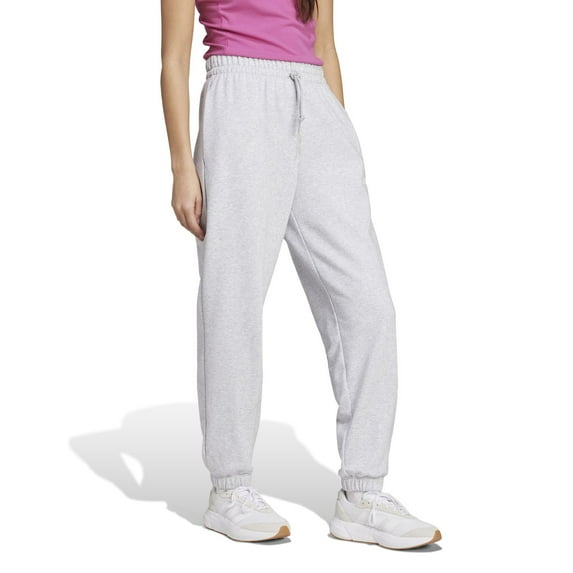 Women's adidas Essentials Linear French Terry Sportswear Pants Color: Light Grey Heather Size: SMALL