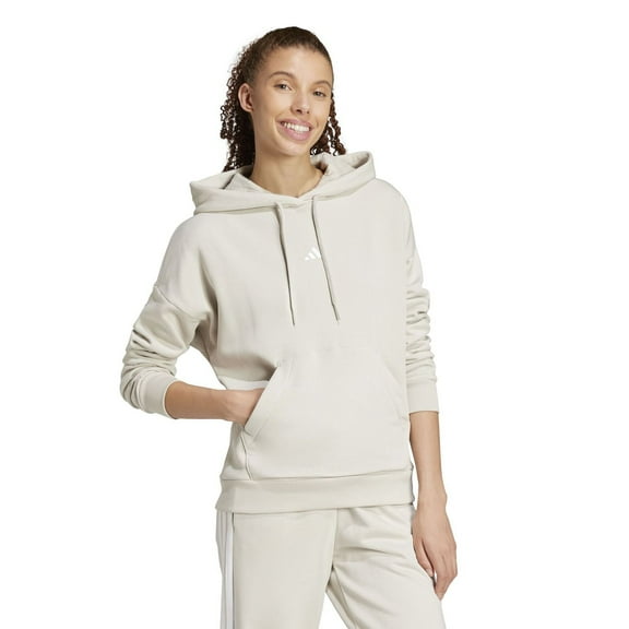 Women's adidas Essentials Small Logo Cozy Hoodie Color: Alumina Size: X SMALL