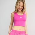 thumbnail image 1 of Women's adidas Essentials Small Logo Slim-Fit Sportswear Tank Top Color: Semi Lucid Fuchsia Size: XX LARGE, 1 of 4