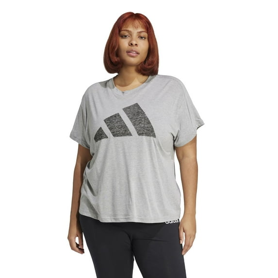 Plus Size adidas Essentials Winners T-Shirt Color: Grey Size: 2X