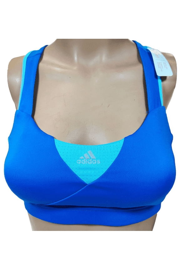 Women's adidas Go-To-Gear Supernova Bra, Shock Blue, XS