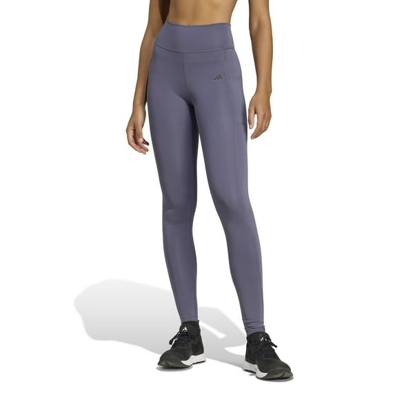 Women's adidas Optime Full-Length Training Leggings Color: Preloved Violet Size: LARGE