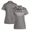 thumbnail image 1 of Women's adidas Originals  Charcoal Real Madrid 2024/25 Third Replica Jersey, 1 of 3